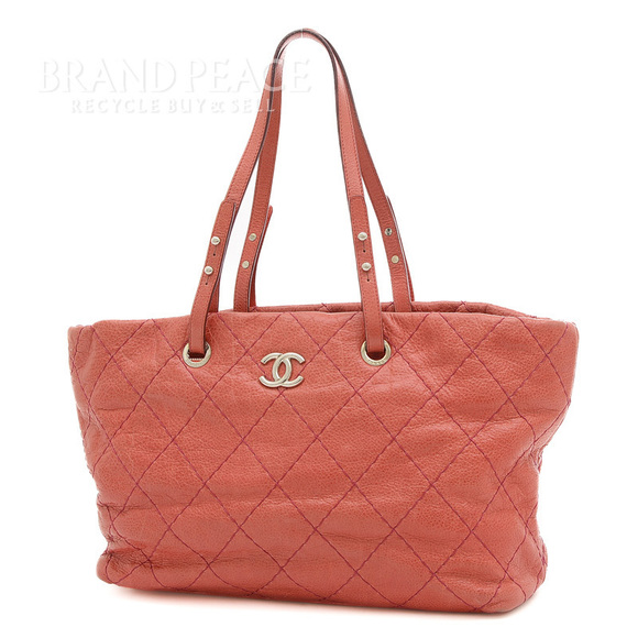 Chanel Matelasse On the Road Tote Bag Leather Pink - Picture 1 of 10